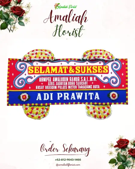 Papan Bunga Ucapan Selamat Wahyuharjo