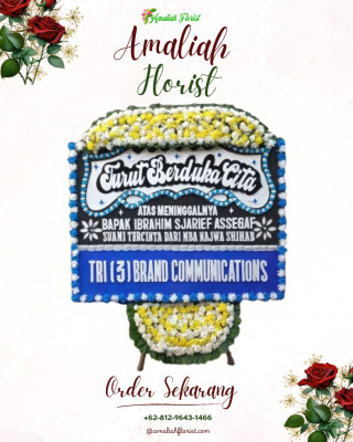 Papan Bunga Duka di Wahyuharjo