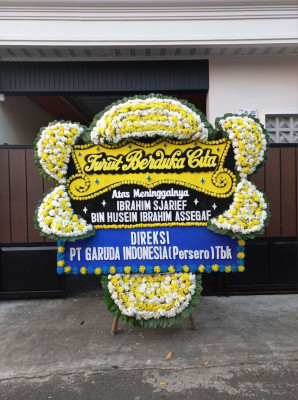 Papan Bunga Duka di Wahyuharjo